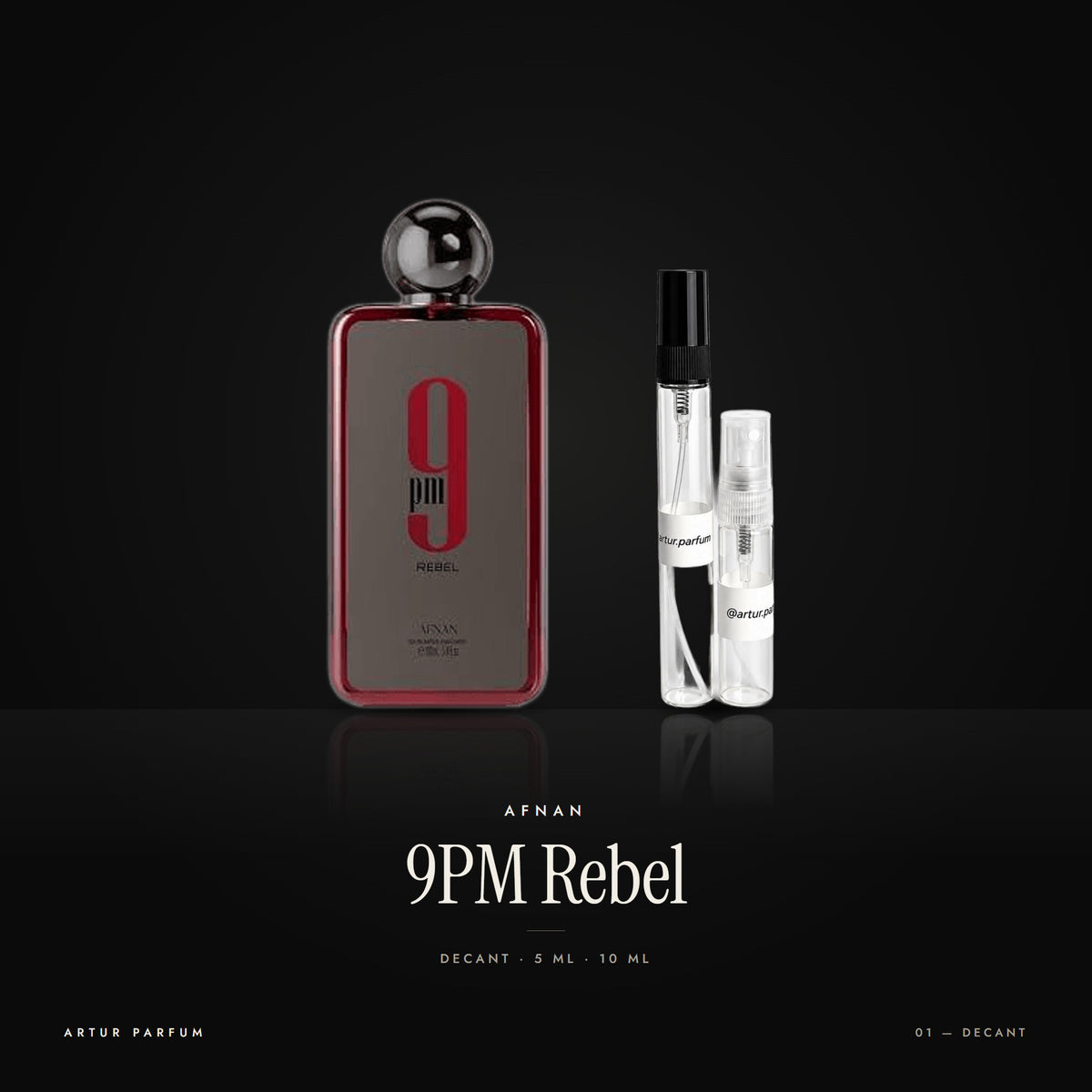 9PM Rebel — decant de 5 ml y 10 ml
