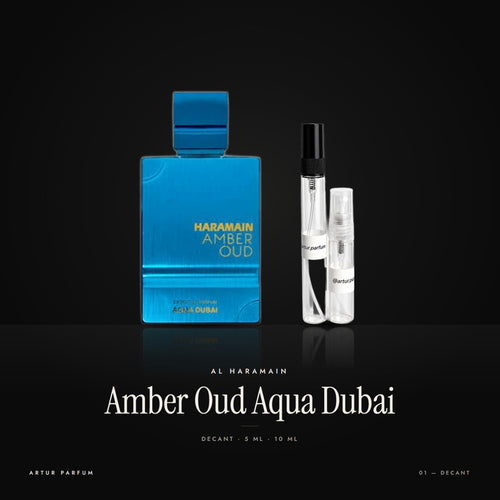Amber Oud Aqua Dubai — decant de 5 ml y 10 ml
