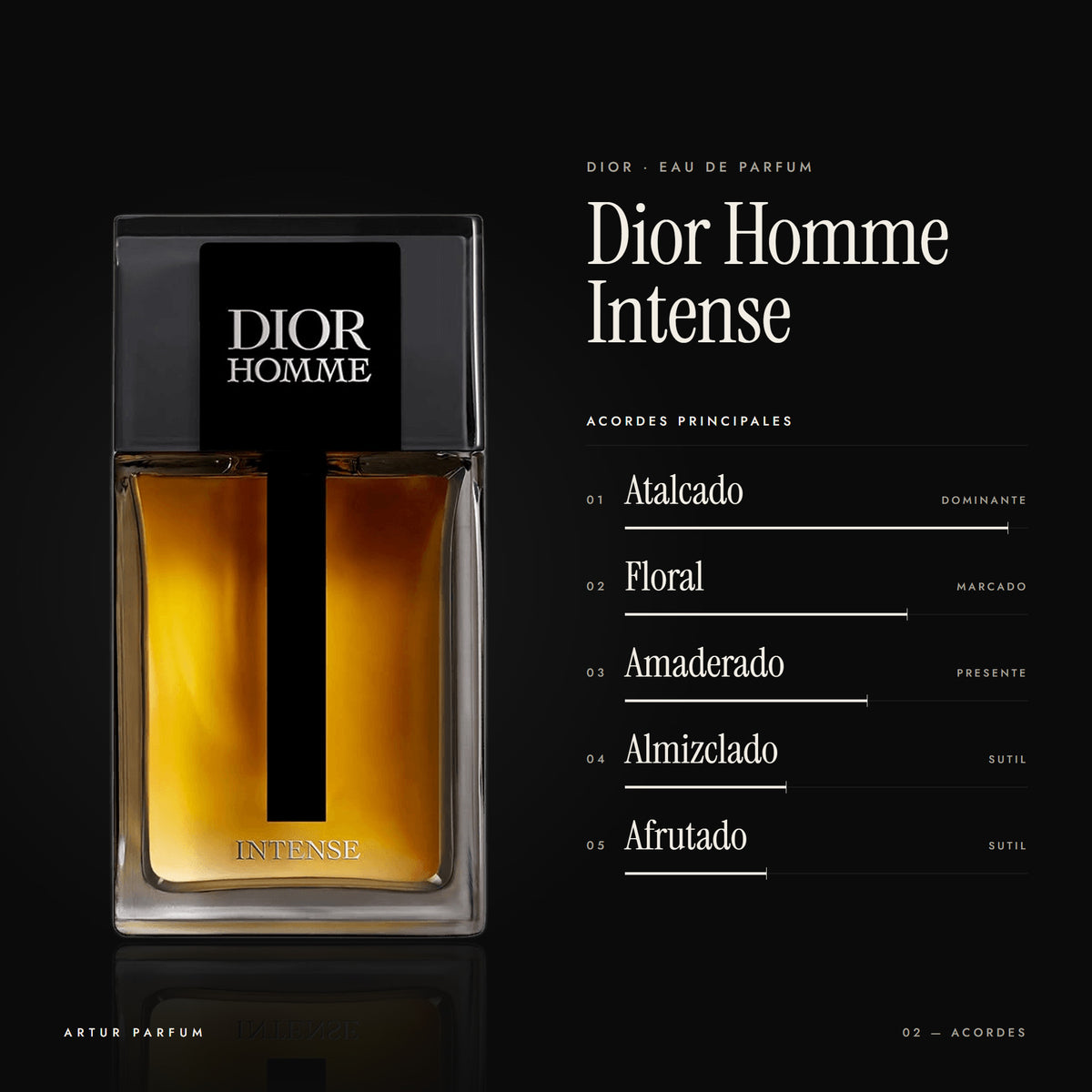Dior Homme Intense — acordes principales