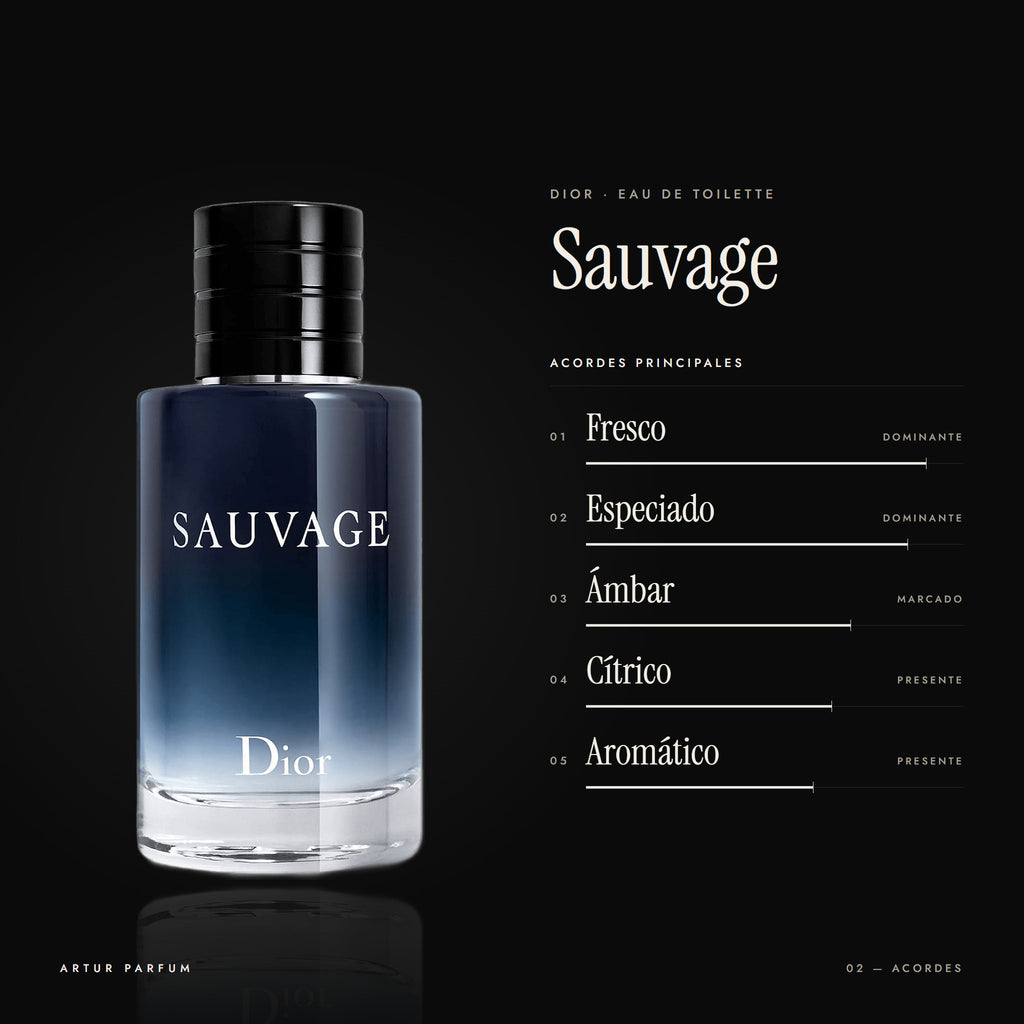 Sauvage — acordes principales
