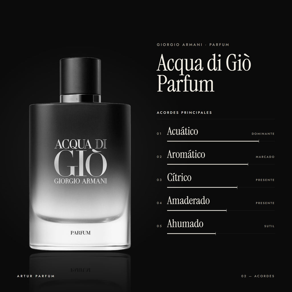 Acqua di Giò Parfum — acordes principales
