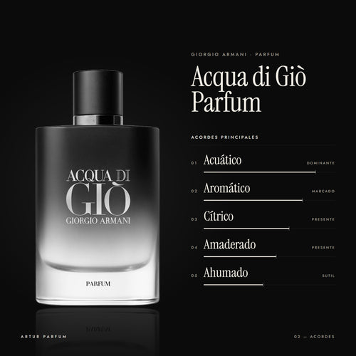 Acqua di Giò Parfum — acordes principales