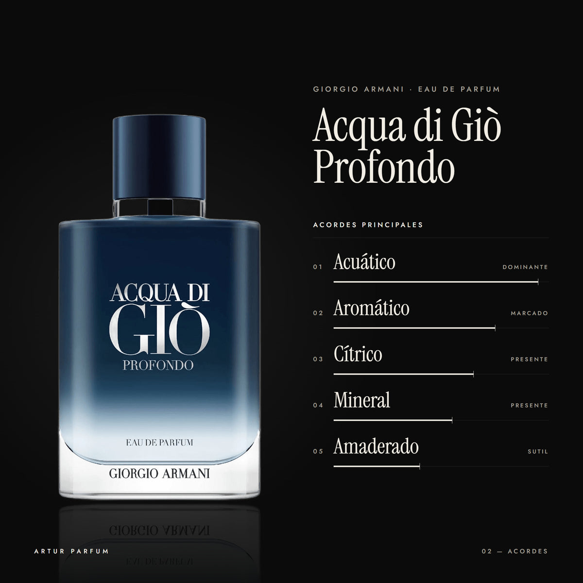 Acqua di Giò Profondo — acordes principales