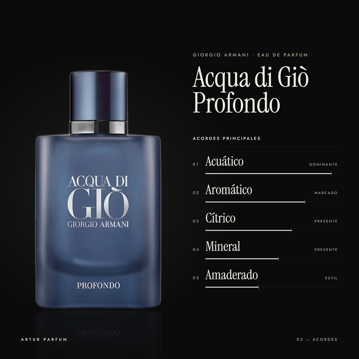 Acqua di Giò Profondo — acordes principales