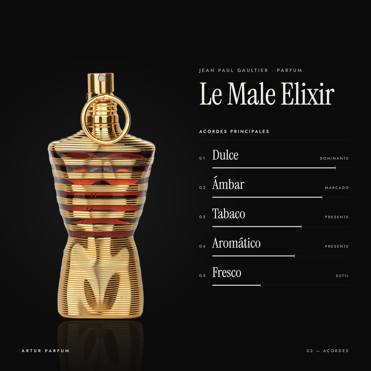 Le Male Elixir — acordes principales