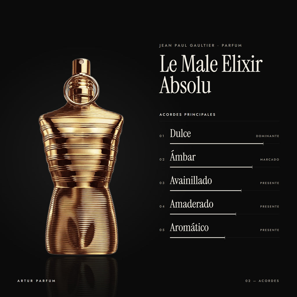 Le Male Elixir Absolu — acordes principales
