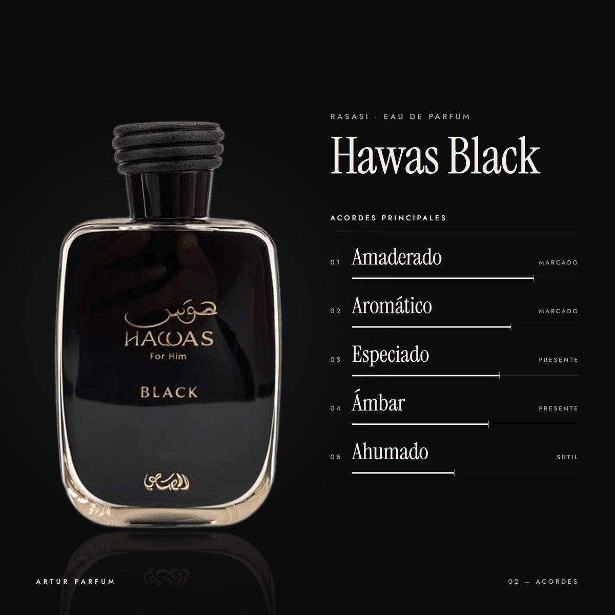 Hawas Black — acordes principales