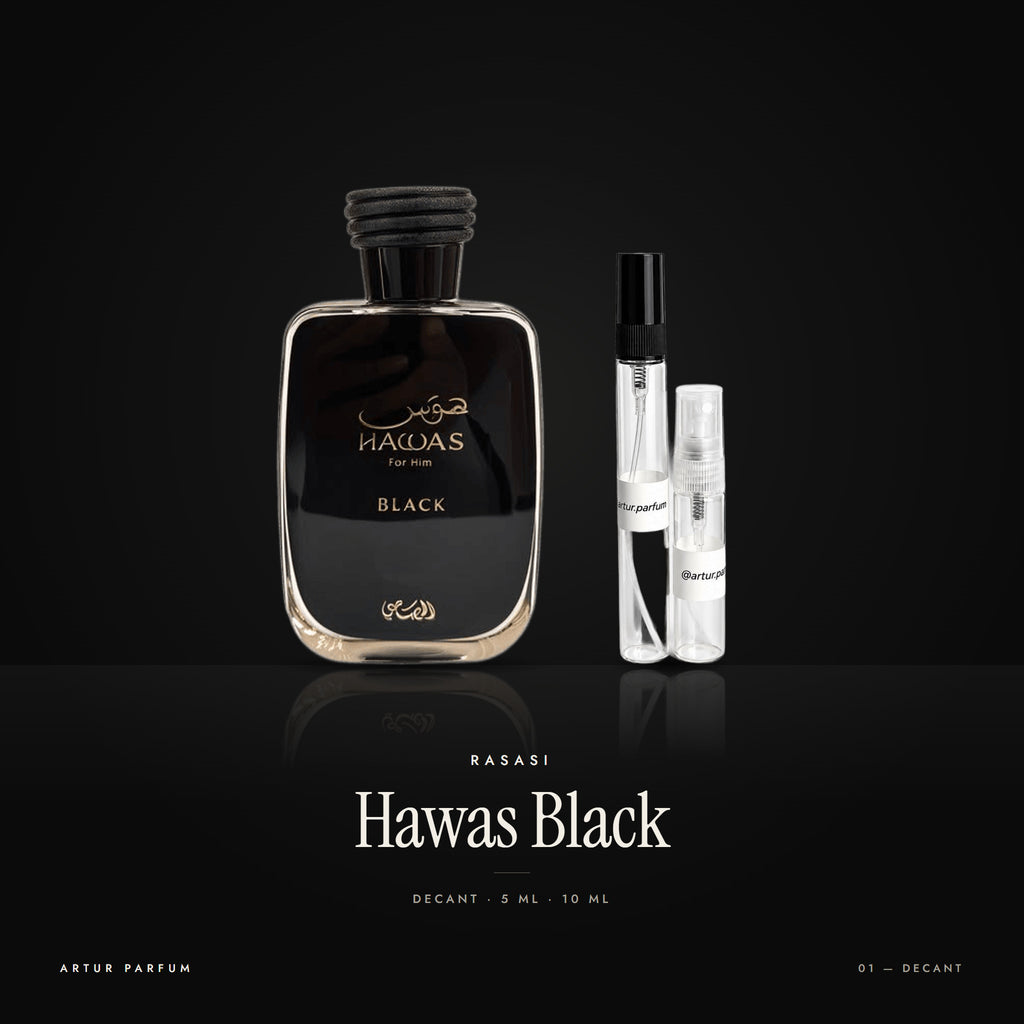 Hawas Black — decant de 5 ml y 10 ml