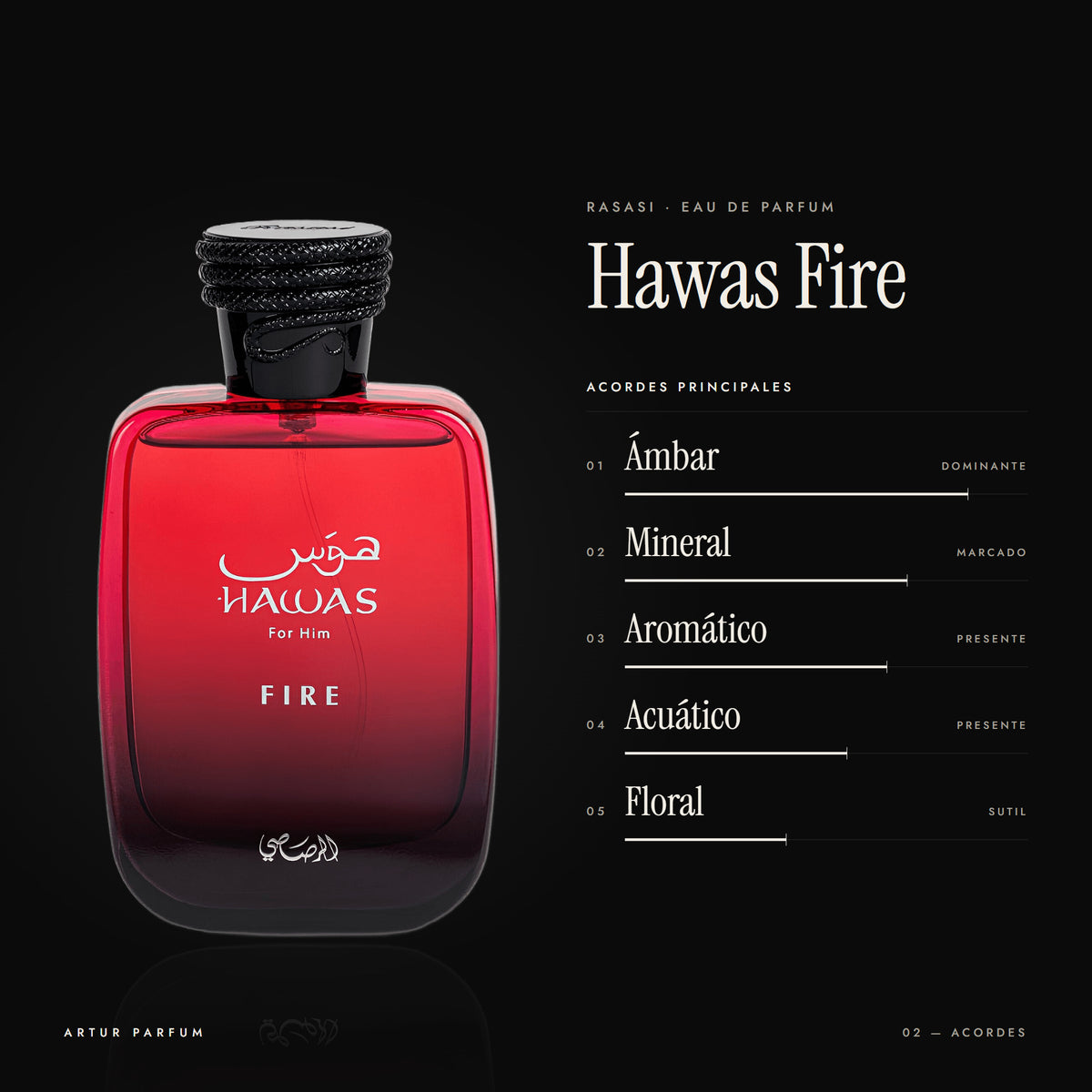 Hawas Fire — acordes principales
