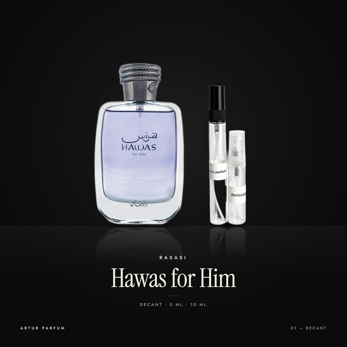 Hawas for Him — decant de 5 ml y 10 ml