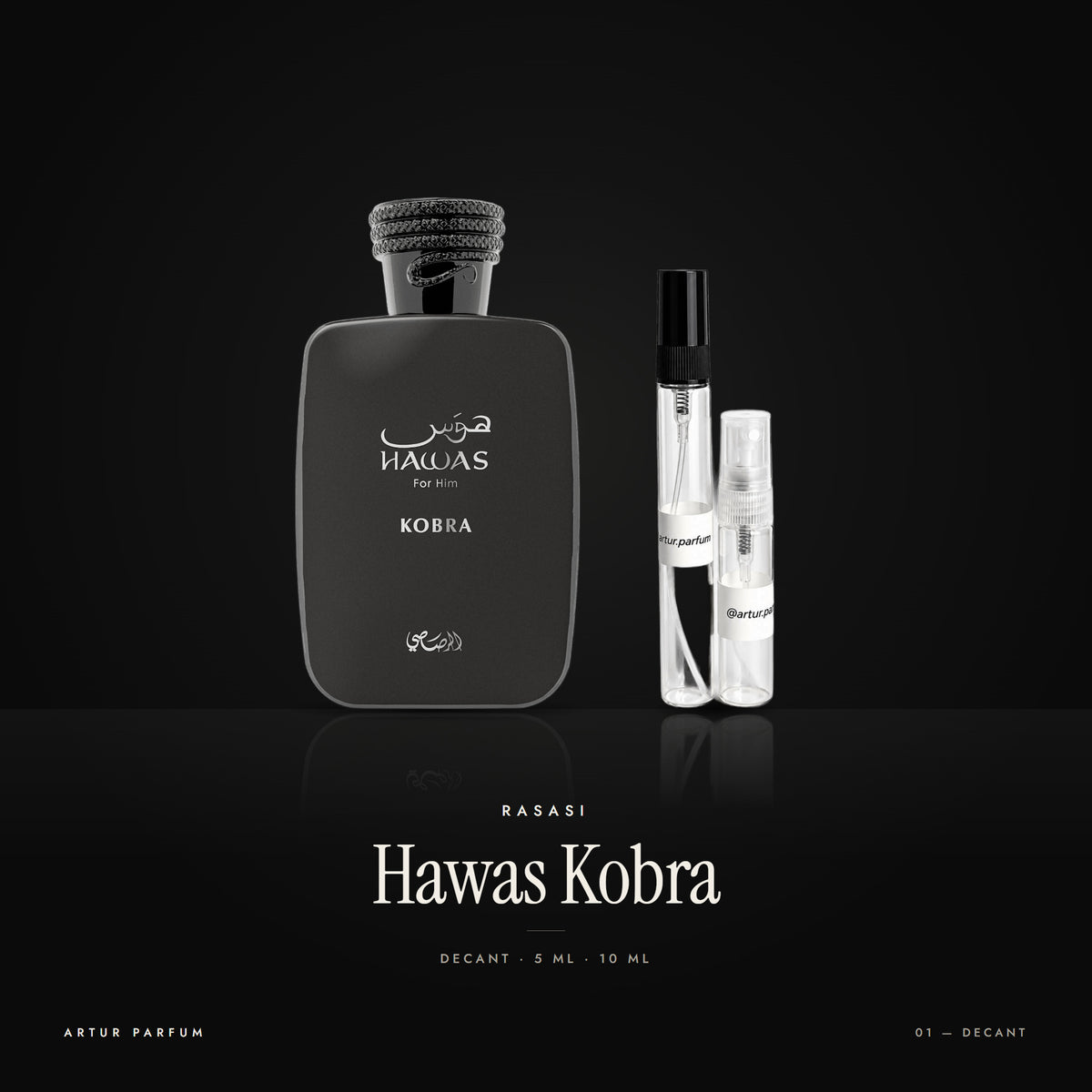 Hawas Kobra — decant de 5 ml y 10 ml