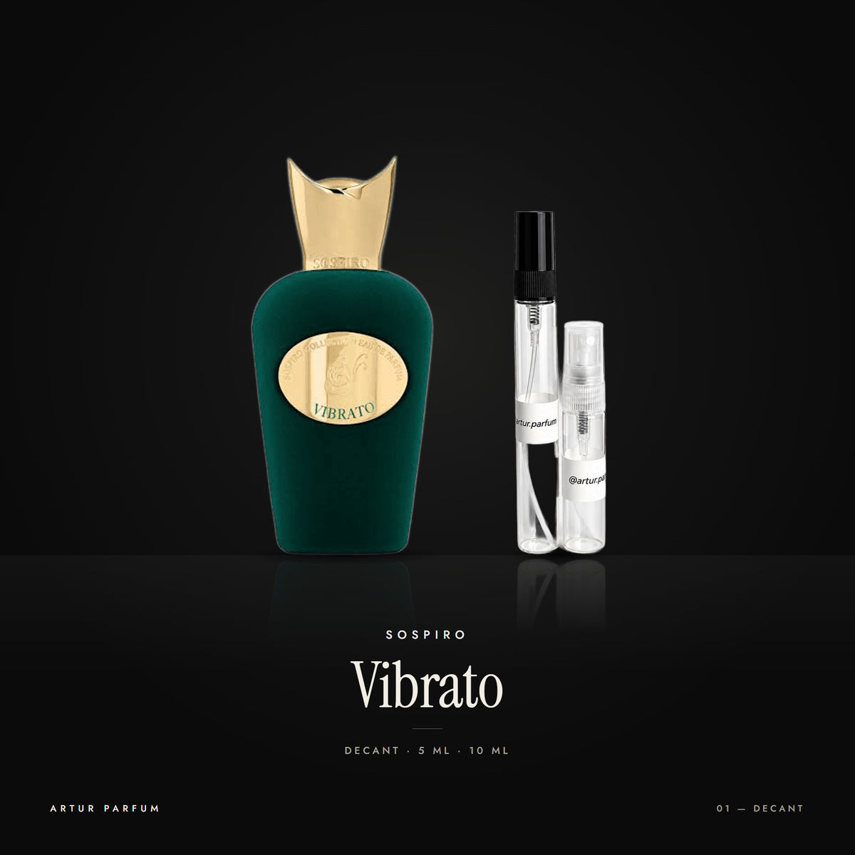 Vibrato — decant de 5 ml y 10 ml