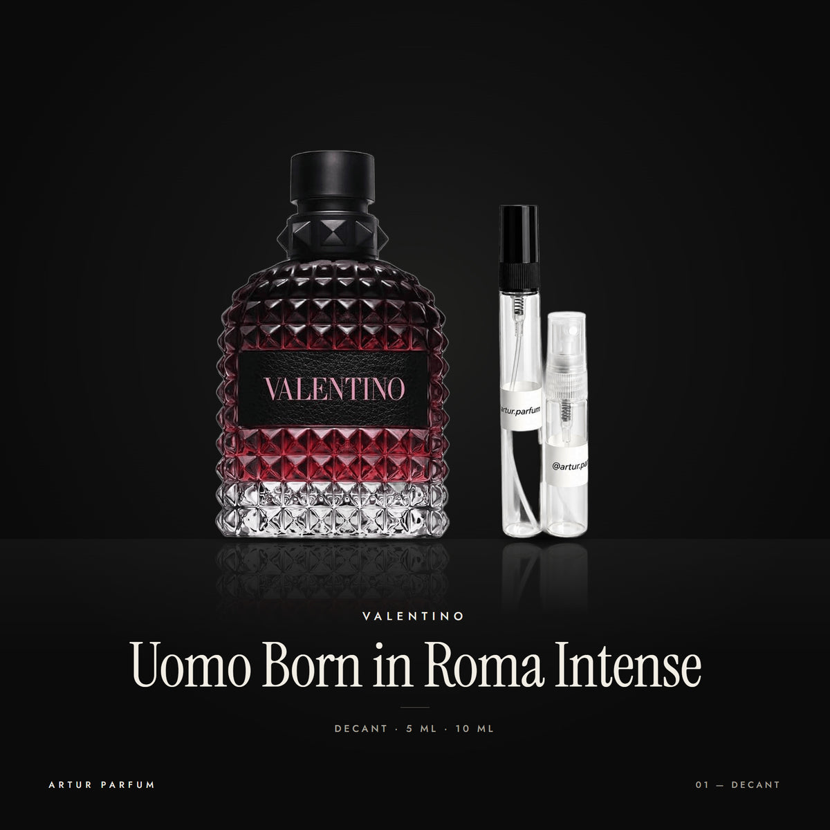 Uomo Born in Roma Intense — decant de 5 ml y 10 ml