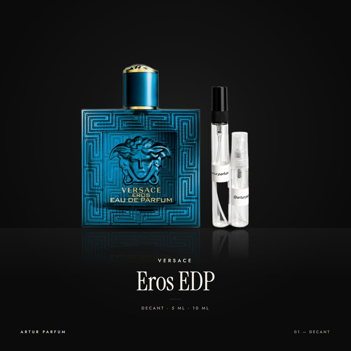 Eros EDP — decant de 5 ml y 10 ml